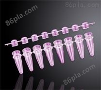 巴罗克biologix 0.2毫升八连凸盖PCR管，粉色