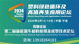 2024塑料绿色循环及高值再生应用论坛
