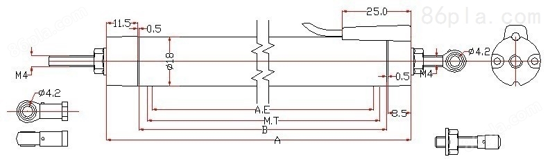 KPM微型铰接系列直线位移传感器KPM电子尺