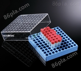 巴罗克biologix 1.0ml预置2D码冻存管（红色盖子）+2英寸蓝色冻存盒