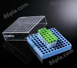 巴罗克biologix 1.0ml预置2D码冻存管（绿色盖子）+2英寸蓝色冻存盒