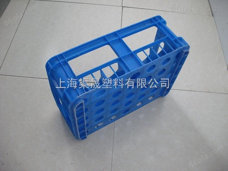 pp塑料箱 蓝色牛奶箱 上海塑料周转箱
